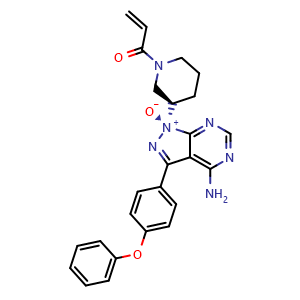 (S)-1-((R)-1-Acryloylpiperidin-3-yl)-4-amino-3-(4-phenoxyphenyl)-1H-pyrazolo[3,4-d]pyrimidine 1-oxide (Ibrutinib Impurity)
