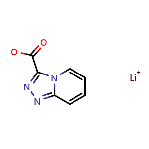 Chemical structure of Lithium [1,2,4]triazolo[4,3-a]pyridine-3-carboxylate , CAS 2305253-53-4, AChemBlock W164420