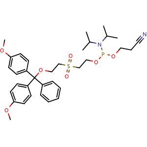 2-((2-(Bis(4-methoxyphenyl)(phenyl)methoxy)ethyl)sulfonyl)ethyl (2-cyanoethyl) diisopropylphosphoramidite