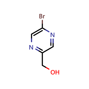 Chemical structure of (5-Bromopyrazin-2-yl)methanol , CAS 72788-95-5, AChemBlock W164465