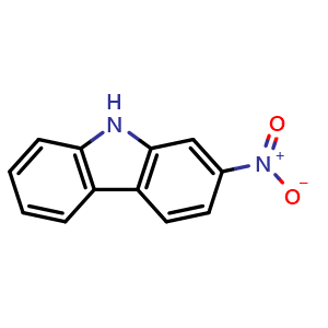 Chemical structure of 2-Nitro-9H-carbazole , CAS 14191-22-1, AChemBlock W164479