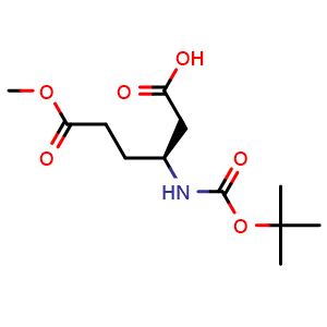 (S)-3-((tert-Butoxycarbonyl)amino)-6-methoxy-6-oxohexanoic acid