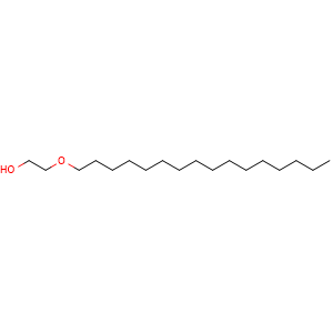 Chemical structure of 2-(Hexadecyloxy)ethanol , CAS 2136-71-2, AChemBlock W164502