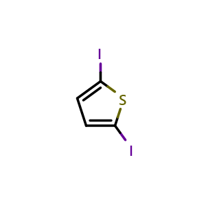 Chemical structure of 2,5-Diiodothiophene , CAS 625-88-7, AChemBlock W164512