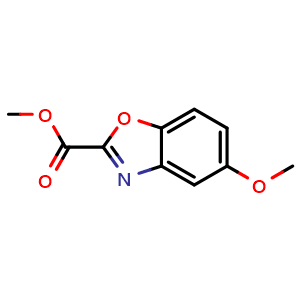 Chemical structure of Methyl 5-methoxybenzo[d]oxazole-2-carboxylate , CAS 49559-57-1, AChemBlock W164518