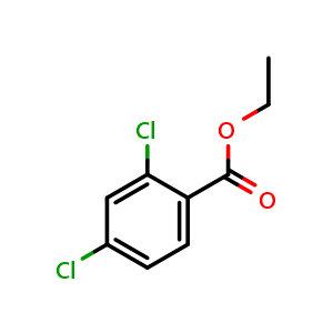 Chemical structure of Ethyl 2,4-dichlorobenzoate , CAS 56882-52-1, AChemBlock W164537