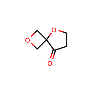 Chemical structure of 2,5-Dioxaspiro[3 4]octan-8-one , CAS 2137714-50-0, AChemBlock W164540