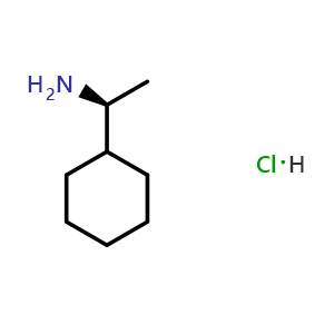 Chemical structure of (S)-1-Cyclohexylethanamine hydrochloride , CAS 177859-52-8, AChemBlock W164548