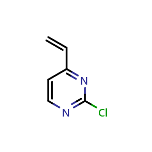 Chemical structure of 2-Chloro-4-vinylpyrimidine , CAS 131467-02-2, AChemBlock W164555