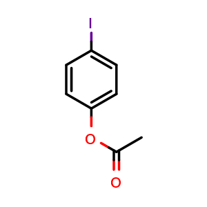 Chemical structure of 4-Iodophenyl acetate , CAS 33527-94-5, AChemBlock W164558