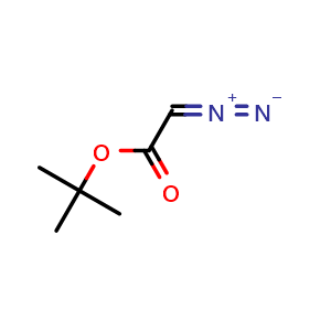Chemical structure of tert-Butyl 2-diazoacetate , CAS 35059-50-8, AChemBlock W164569
