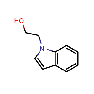 Chemical structure of 2-(1H-Indol-1-yl)ethanol , CAS 121459-15-2, AChemBlock W164594