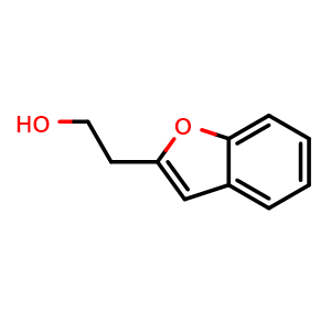 Chemical structure of 2-(Benzofuran-2-yl)ethanol , CAS 57153-50-1, AChemBlock W164606
