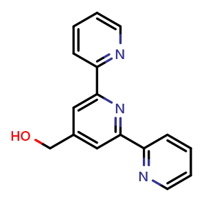 Chemical structure of [2,2':6',2''-Terpyridin]-4'-ylmethanol , CAS 148332-32-5, AChemBlock W164615
