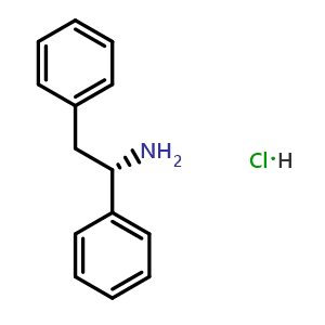 Chemical structure of (S)-1,2-Diphenylethanamine hydrochloride , CAS 14149-00-9, AChemBlock W164627