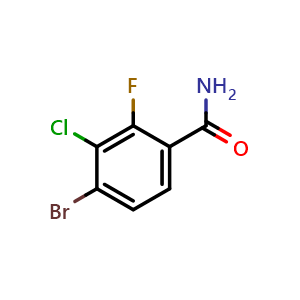 4-Bromo-3-chloro-2-fluorobenzamide