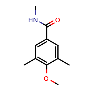 Chemical structure of 4-Methoxy-N,3,5-trimethylbenzamide , CAS 1888958-65-3, AChemBlock W164720