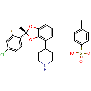4-[(2R)-2-(4-chloro-2-fluoro-phenyl)-2-methyl-1,3-benzodioxol-4-yl]piperidine 4-methylbenzenesulfonic acid