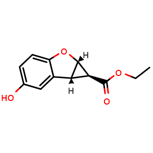 ethyl (1S,1aS,6bR)-5-hydroxy-1a,6b-dihydro-1H-cyclopropa[b]benzofuran-1-carboxylate