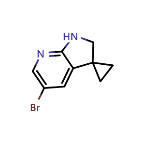 5-bromospiro[1,2-dihydropyrrolo[2,3-b]pyridine-3,1'-cyclopropane]