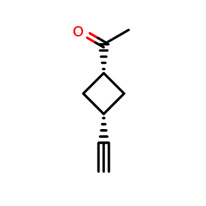 Chemical structure of cis-1-(3-ethynylcyclobutyl)ethanone , CAS 42809-44-9, AChemBlock W164838