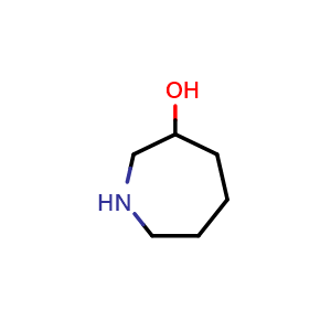 Chemical structure of azepan-3-ol , CAS 7659-65-6, AChemBlock W164865