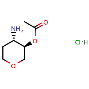 [(3R,4S)-4-aminotetrahydropyran-3-yl] acetate hydrochloride