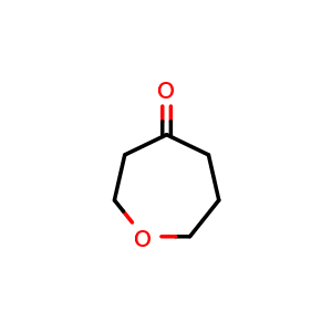 Chemical structure of oxepan-4-one , CAS 62643-19-0, AChemBlock W164929