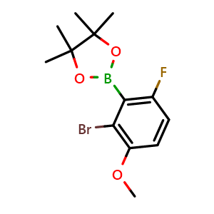 2-(2-Bromo-6-fluoro-3-methoxyphenyl)-4,4,5,5-tetramethyl-1,3,2-dioxaborolane