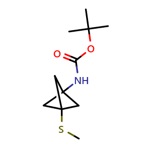 tert-butyl N-(3-methylsulfanyl-1-bicyclo[1 1 1]pentanyl)carbamate