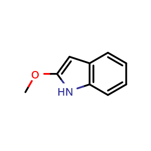 Chemical structure of 2-methoxy-1H-indole , CAS 1184915-80-7, AChemBlock W165088