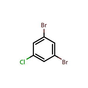 Chemical structure of 1,3-dibromo-5-chloro-benzene , CAS 14862-52-3, AChemBlock W165093