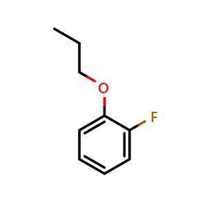 Chemical structure of 1-Fluoro-2-propoxybenzene , CAS 203115-91-7, AChemBlock W165095