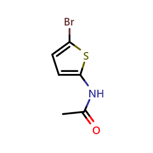 Chemical structure of N-(5-bromo-2-thienyl)acetamide , CAS 68236-26-0, AChemBlock W165121