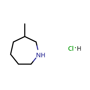 Chemical structure of 3-methylazepane hydrochloride , CAS 1798010-22-6, AChemBlock W165156