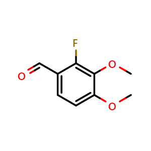 Chemical structure of 2-fluoro-3,4-dimethoxybenzaldehyde , CAS 37686-68-3, AChemBlock W165186