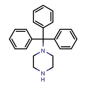 Chemical structure of 1-tritylpiperazine , CAS 32422-96-1, AChemBlock W165221