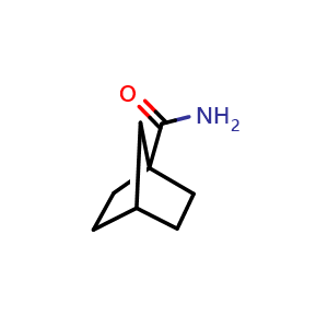 Chemical structure of norbornane-1-carboxamide , CAS 69095-03-0, AChemBlock W165276