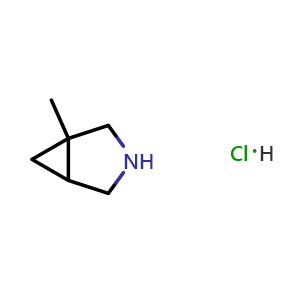 Chemical structure of 1-methyl-3-azabicyclo[3 1 0]hexane hydrochloride , CAS 659736-73-9, AChemBlock W165309