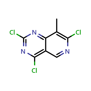 2,4,7-trichloro-8-methyl-pyrido[4,3-d]pyrimidine