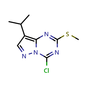 4-chloro-8-isopropyl-2-methylsulfanyl-pyrazolo[1,5-a][1,3,5]triazine