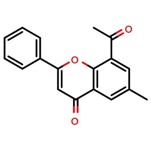 8-acetyl-6-methyl-2-phenyl-chromen-4-one