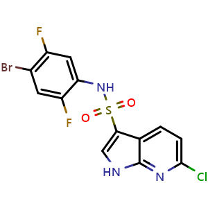 N-(4-bromo-2,5-difluoro-phenyl)-6-chloro-1H-pyrrolo[2,3-b]pyridine-3-sulfonamide