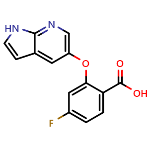 4-fluoro-2-(1H-pyrrolo[2,3-b]pyridin-5-yloxy)benzoic acid