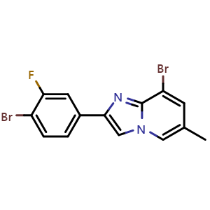 8-Bromo-2-(4-bromo-3-fluorophenyl)-6-methylimidazo[1,2-a]pyridine