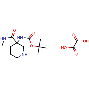 tert-butyl N-[3-(methylcarbamoyl)-3-piperidyl]carbamate oxalic acid