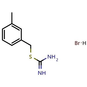 Chemical structure of 2-(m-tolylmethyl)isothiourea hydrobromide , CAS 1326814-32-7, AChemBlock W165464