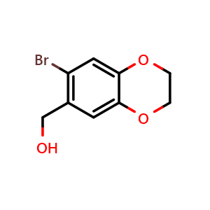 (7-Bromo-2,3-dihydrobenzo[b][1,4]dioxin-6-yl)methanol