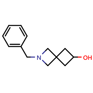 Chemical structure of 2-benzyl-2-azaspiro[3 3]heptan-6-ol , CAS 1822863-35-3, AChemBlock W165509