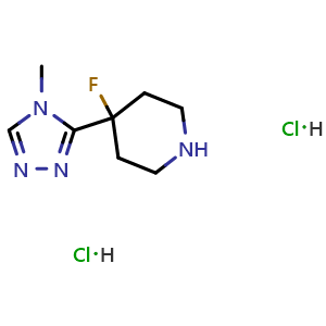 4-fluoro-4-(4-methyl-1,2,4-triazol-3-yl)piperidine dihydrochloride